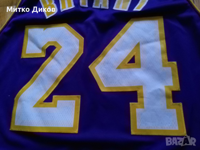 Kobe Bryant #24 Los Angeles Lakers NBA маркова баскетболна тениска  оригин.Adidas размер M lenght +2, снимка 9 - Баскетбол - 44797385
