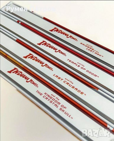 Нова 4К + блу рей стилбук 9 диска колекция ИНДИАНА ДЖОУНС 2022 4k Steelbook INDIANA JONES , снимка 7 - Blu-Ray филми - 33888052