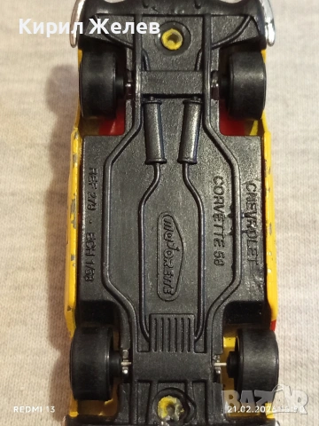 Метална количка Chevrolet Corvette много красива за КОЛЕКЦИЯ ДЕКОРАЦИЯ 26690, снимка 6 - Колекции - 53573291