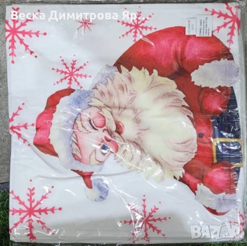 Коледни декоративни калъфки за възглавници – 7 уникални празнични дизайна, 45×45 см - 6бр в комплект, снимка 10 - Декорация за дома - 52091953