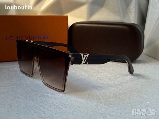 Louis Vuitton мъжки слънчеви очила маска, снимка 8 - Слънчеви и диоптрични очила - 44827429