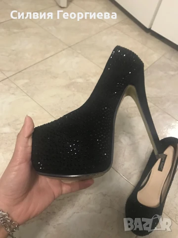 Дамски токчета с камъни, снимка 3 - Дамски обувки на ток - 50461803