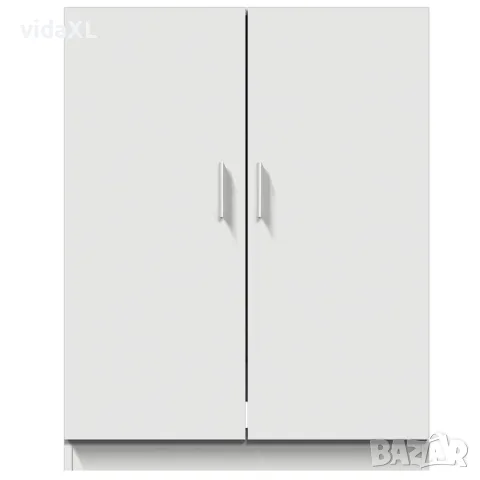 vidaXL Шкаф за пералня, бял, 71x71,5x91,5 см, снимка 4 - Шкафове - 56147867