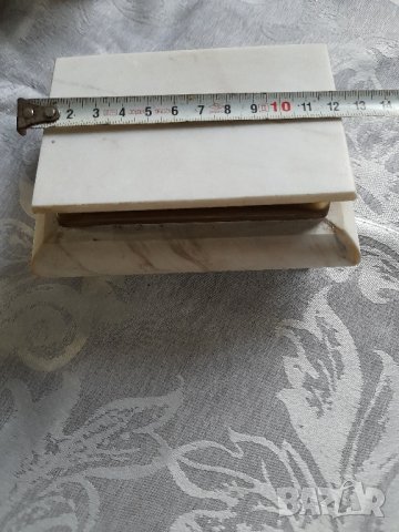 Мраморна статуя и кутия, снимка 4 - Декорация за дома - 42406693