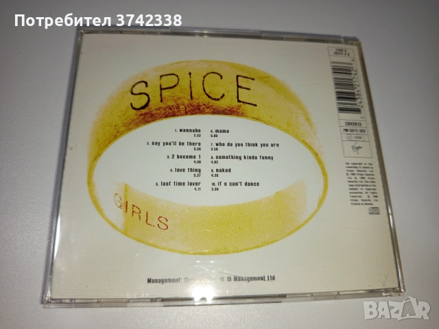 Компакт диск Spice Girls- Spice, снимка 2 - CD дискове - 53206751