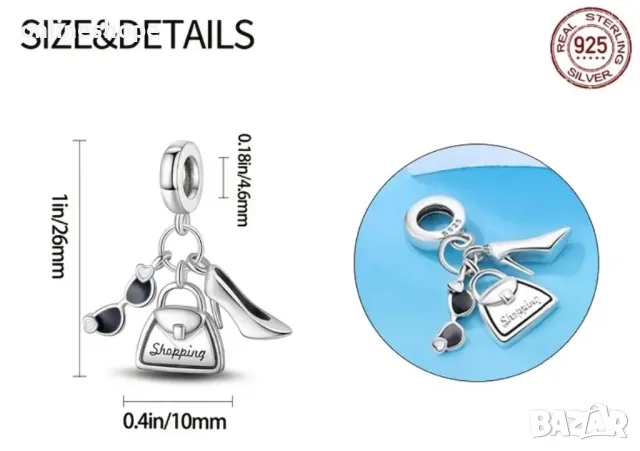 Сребро S925 Сребърни талисмани за гривни , снимка 9 - Други - 49171838