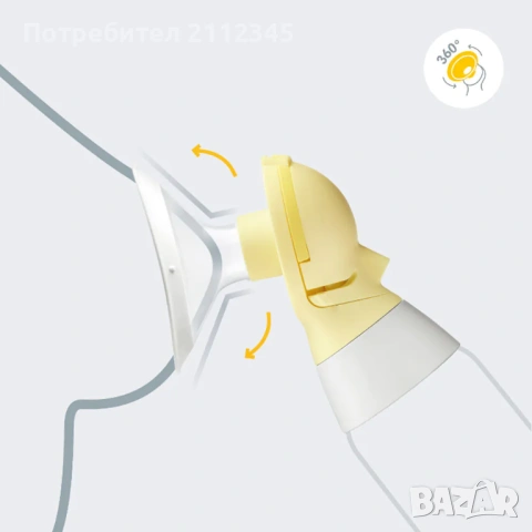 MEDELA Единична двуфазна електрическа помпа за кърма Swing Flex + шише, снимка 6 - Помпи за кърма - 53390158