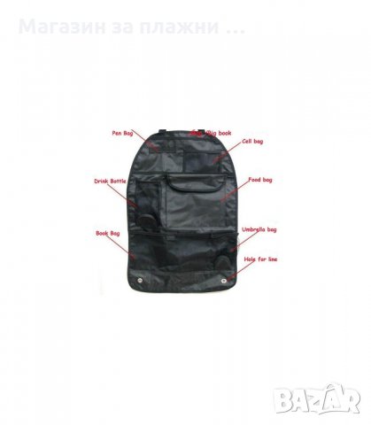 ОРГАНАЙЗЕР ЗА ГЪРБА НА ПРЕДНАТА СЕДАЛКА ЗА АВТОМОБИЛ - код 0766, снимка 3 - Аксесоари и консумативи - 34306591