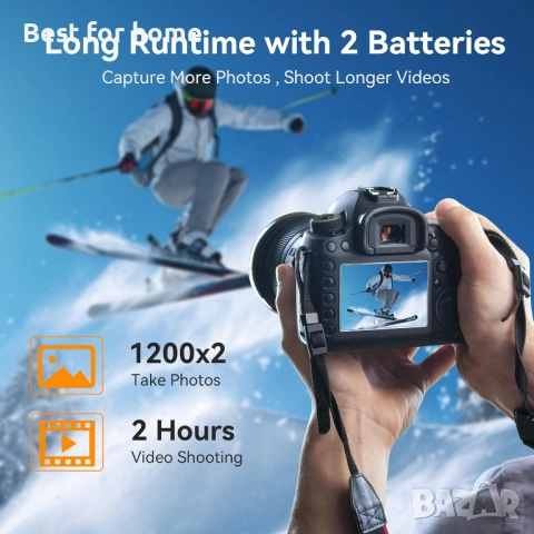 AKTTKA  2 бр. батериии и зарядно за Canon LP-E6/LP-E6N и EOS 5D Mark II/III/IV, 6D и др., снимка 5 - Батерии, зарядни - 53018168