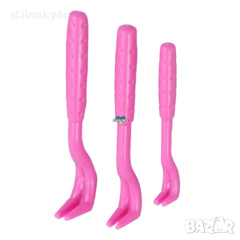 Пластмасови куки, 3бр., за отстраняване на кърлежи от животни Кука за отстраняване на кърлеж, снимка 1