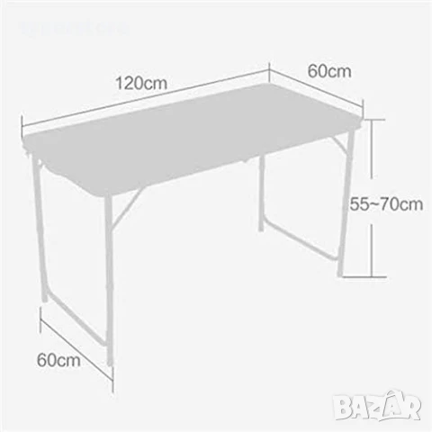 🪑 Сгъваема туристическа маса 120x60 см Digital One SP01107 – Компактна, удобна и идеална за къмпинг, снимка 5 - Къмпинг мебели - 50739986