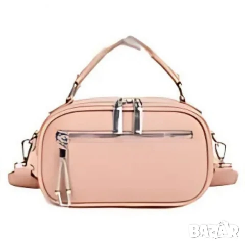 Модерна дамска чанта с ципове в различни цветове, снимка 6 - Чанти - 50642030