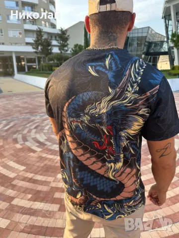 Мъжки тениски в японски дизайн, снимка 2 - Тениски - 47630502