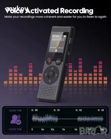 128GB Диктофон Цифров: Диктофон - Записващо устройство - Аудио записващо оборудване, снимка 5 - Други - 48486585