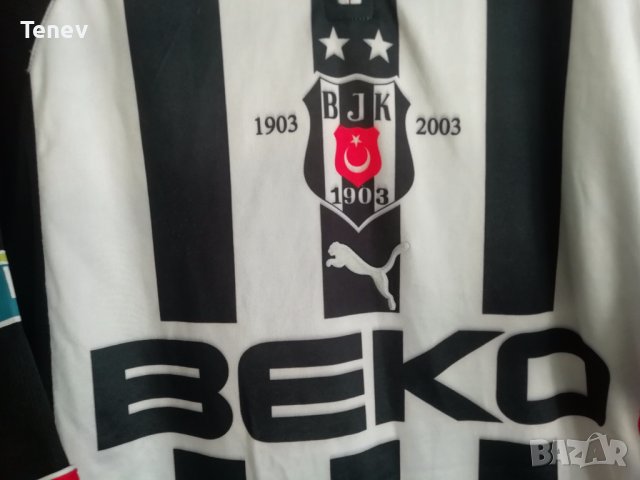 Besiktas Daniel Pancu #9 Puma оригинална юбилейна тениска фланелка Бешикташ 1903-2003 екип , снимка 3 - Тениски - 41787935