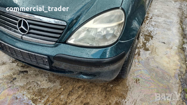 Предна броня за Mercedes-Benz A-Class 160 зелен, снимка 3 - Части - 36320538