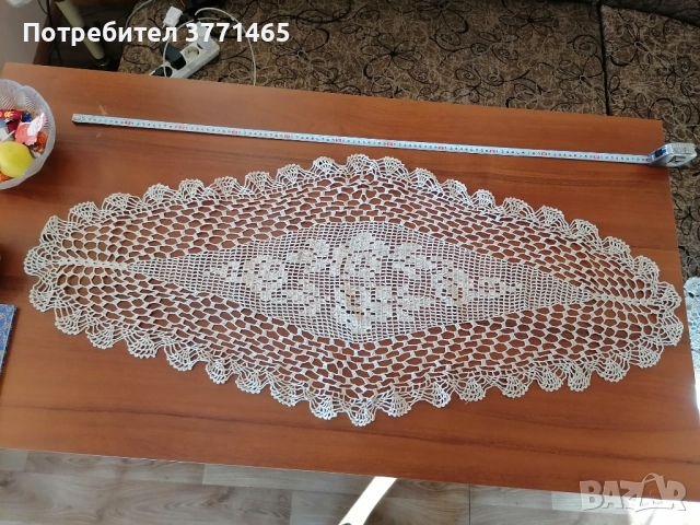 Малки покривки плетени на една кука от 25см до 110см, снимка 2 - Покривки за маси - 52738281