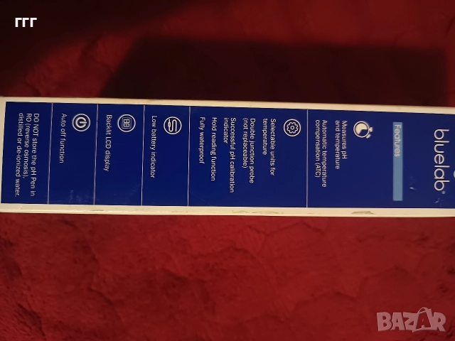 Bluelab pH pen ПХ Метър и термометър, снимка 7 - Друга електроника - 52587480