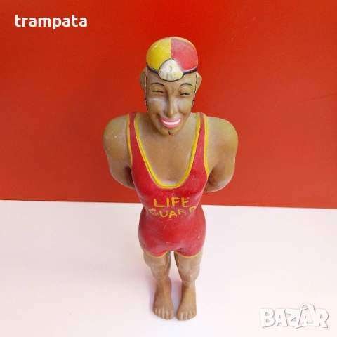 НАЙ ДОБРАТА ОФЕРТА Винтидж фигура спасител 50те около 35см., снимка 2 - Антикварни и старинни предмети - 53143642
