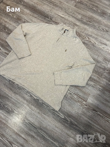 Мъжко!Ralph Lauren Estate-Rib Quarter Zip Pullover размер ХЛ, снимка 3 - Блузи - 53467024