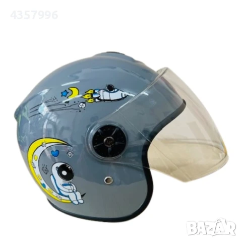 Детска мото каска, За скутер, АТВ и др, XS, Розова и сива, снимка 6 - Аксесоари и консумативи - 51282413