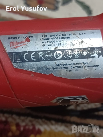 Milwaukee, снимка 7 - Ъглошлайфи - 53396137