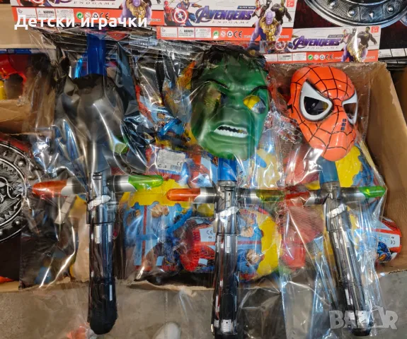 Детска маска Робот със светещ меч, светлина и звук, снимка 2 - Други - 50183012