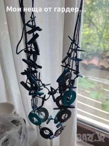 Колие от седеф, ръчна изработка. Лондон. Агата, снимка 5 - Колиета, медальони, синджири - 50963308
