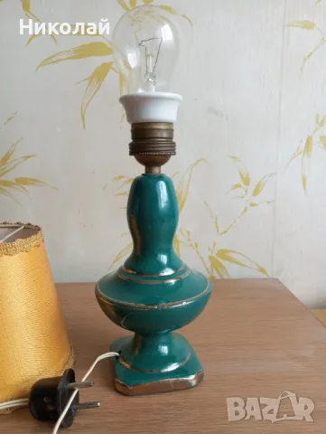 Старинна нощна , настолна порцеланова лампа, снимка 10 - Антикварни и старинни предмети - 49708131