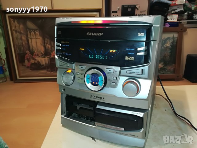 SHARP CD-C661H AUX & DIGITAL OUT-ВНОС SWISS 0606231437, снимка 2 - Ресийвъри, усилватели, смесителни пултове - 40998805