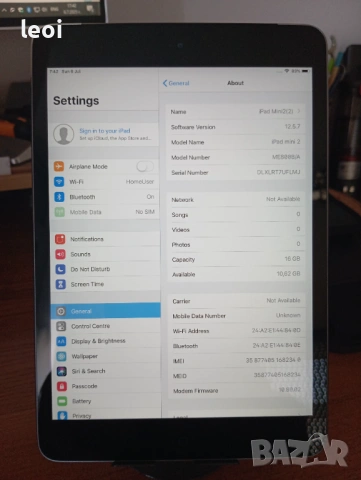 Таблет iPad mini2 7.9"/16GB WiFi 100% battery, снимка 2 - Таблети - 53385584