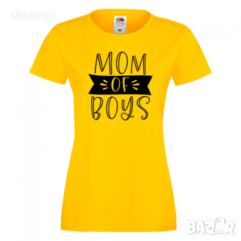 Дамска тениска Mom Of Boys 2,Празник на Майката,Подарък,Изненада,Рожден Ден, снимка 8 - Тениски - 36297094