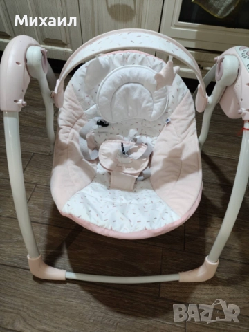 Kikkaboo Бебешка люлка Chillo Hippo Dreams РОЗОВА