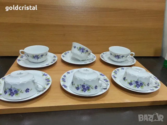 Стар немски порцелан  чаши за дълго кафе чай 