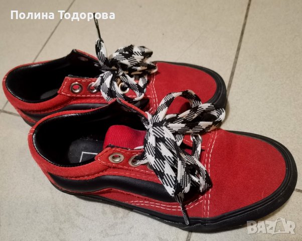 Страхотни супер запазени кецове VANS, номер 36, с по-висока подметка, снимка 6 - Кецове - 38734867