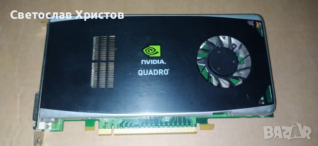 Продавам видео карта nVidia NVIDIA Quadro FX 1800 768 MB GDDR3 192bit 2xDVI PCI-E, снимка 1 - Видеокарти - 41433871