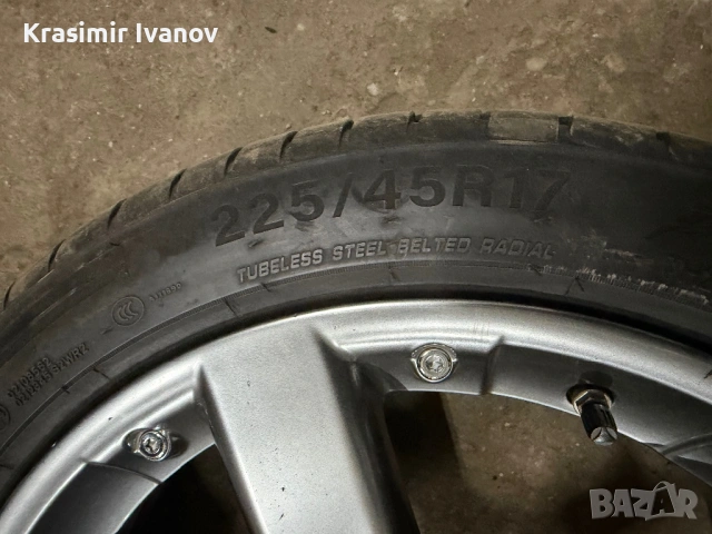 Джанти с гуми 17 5x112, снимка 3 - Гуми и джанти - 53447157