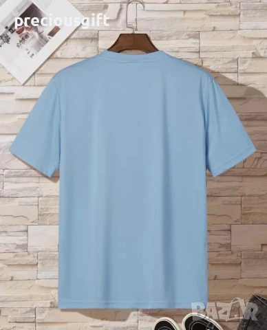 Мъжка синя тениска, снимка 2 - Тениски - 51267614
