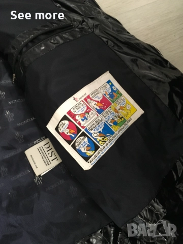  MONCLER  мъжки елек тъмно син цвят размер 5/XL, снимка 8 - Якета - 52349539