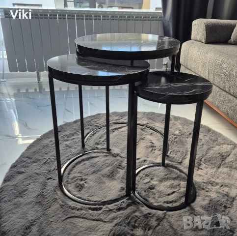 Чисто нова черна холна маса, снимка 2 - Маси - 53523307