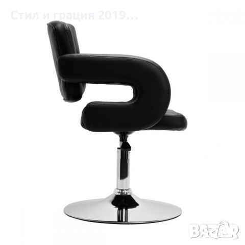 Фризьорски стол Hair System QS-B1801- черен, снимка 4 - Фризьорски столове - 44824742