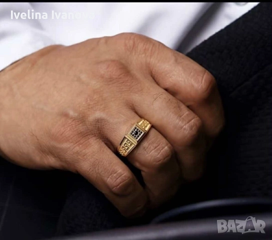 Стилен мъжки пръстен, снимка 2 - Пръстени - 53235892