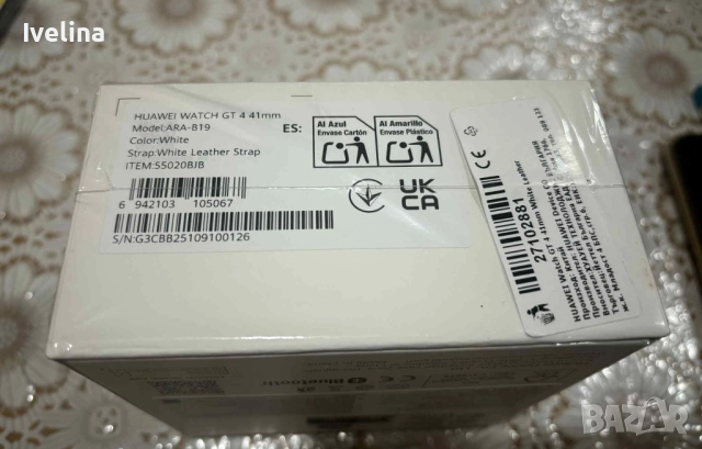  HUAWEI WATCH GT 4 WHITE White Leather Strap 41 MM. , снимка 3 - Смарт гривни - 52636760