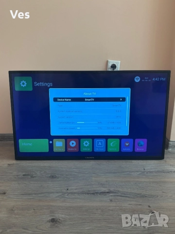 Телевизор 40" CROWN 40J1100AFH SMART TV, FULL HD, Android , снимка 1