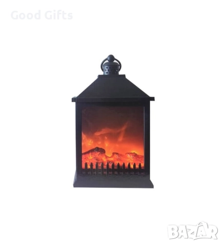 LED камина фенер за декорация, ефект на горящ огън