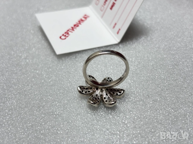 Дамски Сребърен Пръстен (проба 925)- 5,97 грама, снимка 6 - Пръстени - 52573180