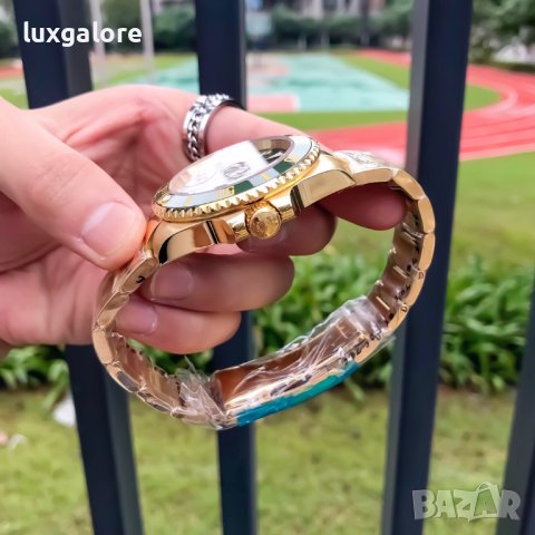 Mъжки часовник Rolex Submariner Gold Green с автоматичен механизъм, снимка 7 - Мъжки - 42491704