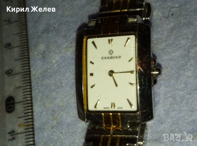 CANDINO SWISS MADE Елегантен МАРКОВ ДАМСКИ КВАРЦОВ ЧАСОВНИК КАНДИНО с КРАСИВА Неръжд. ВЕРИЖКА 38817, снимка 2 - Дамски - 42136678