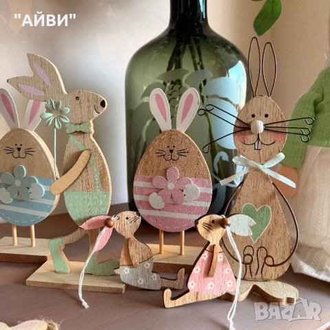 Великденска дървена декорация, снимка 5 - Декорация за дома - 53785070