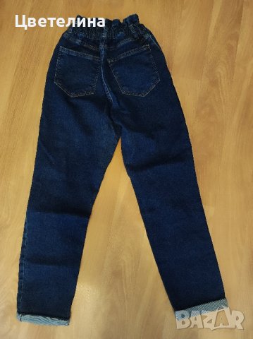 Дамски дълги тъмносини накъсани дънки размер 34 цена 26 лв., снимка 3 - Дънки - 42698665